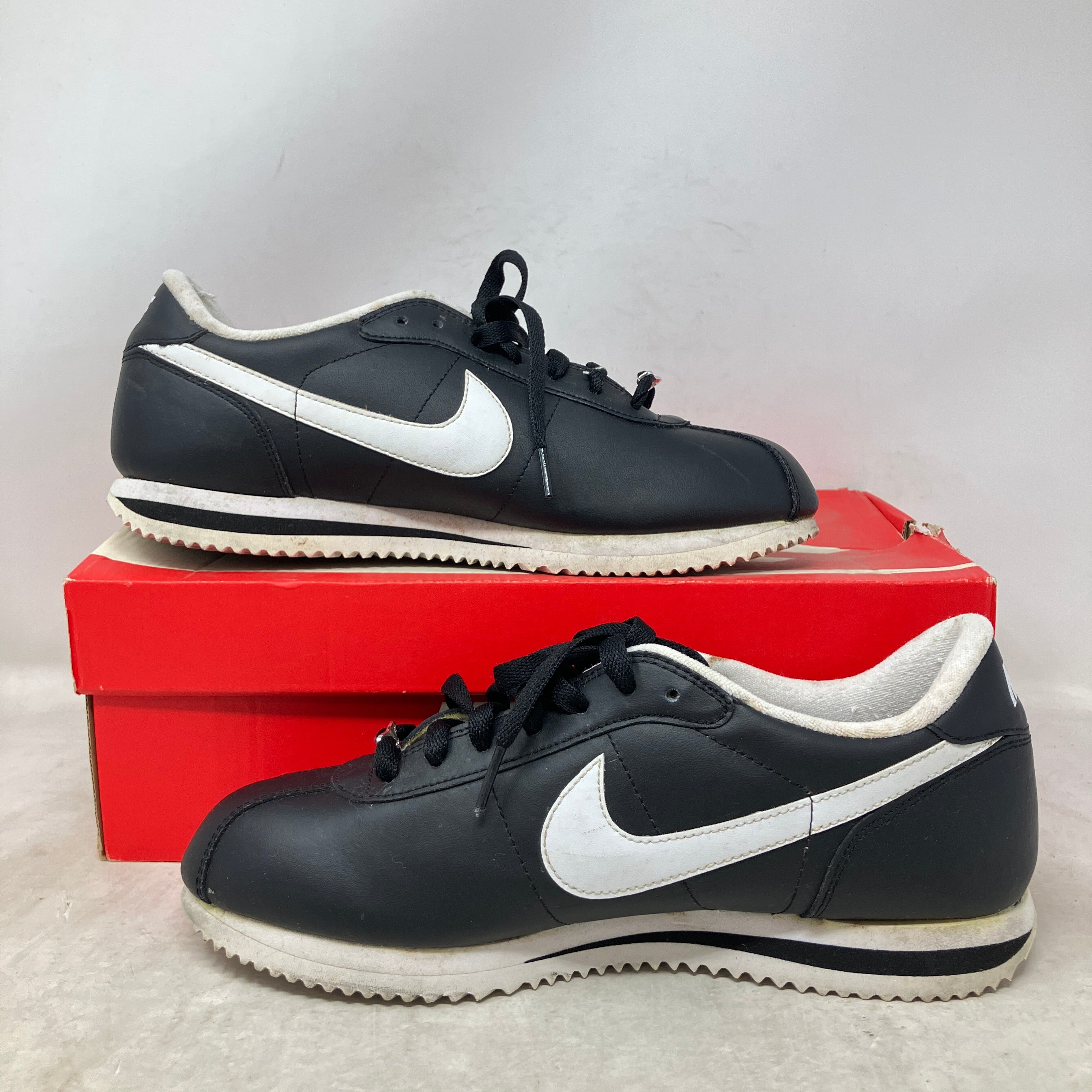 Nike Classic Cortez Basic Leather Black White