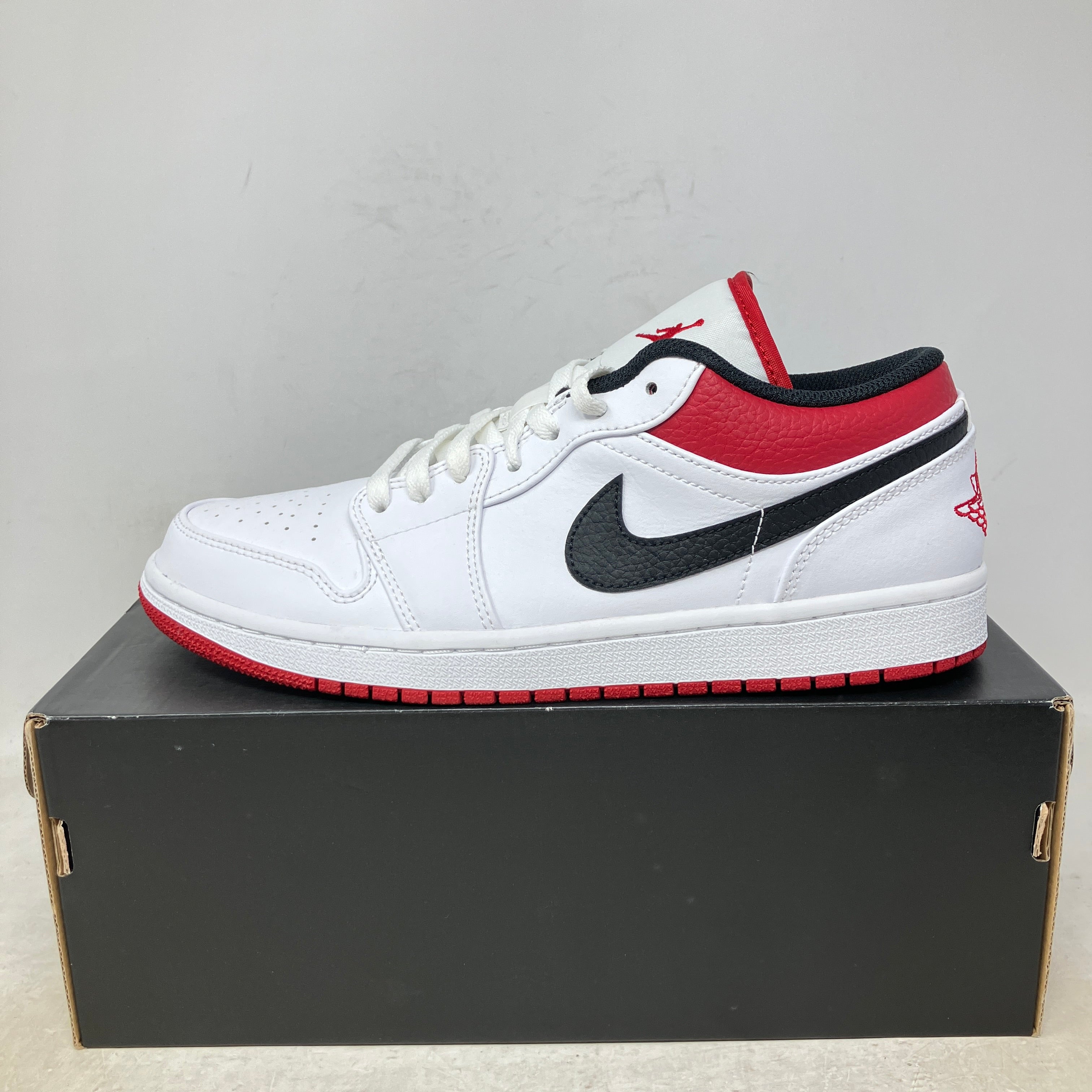 Jordan 1 Low White University Red Black