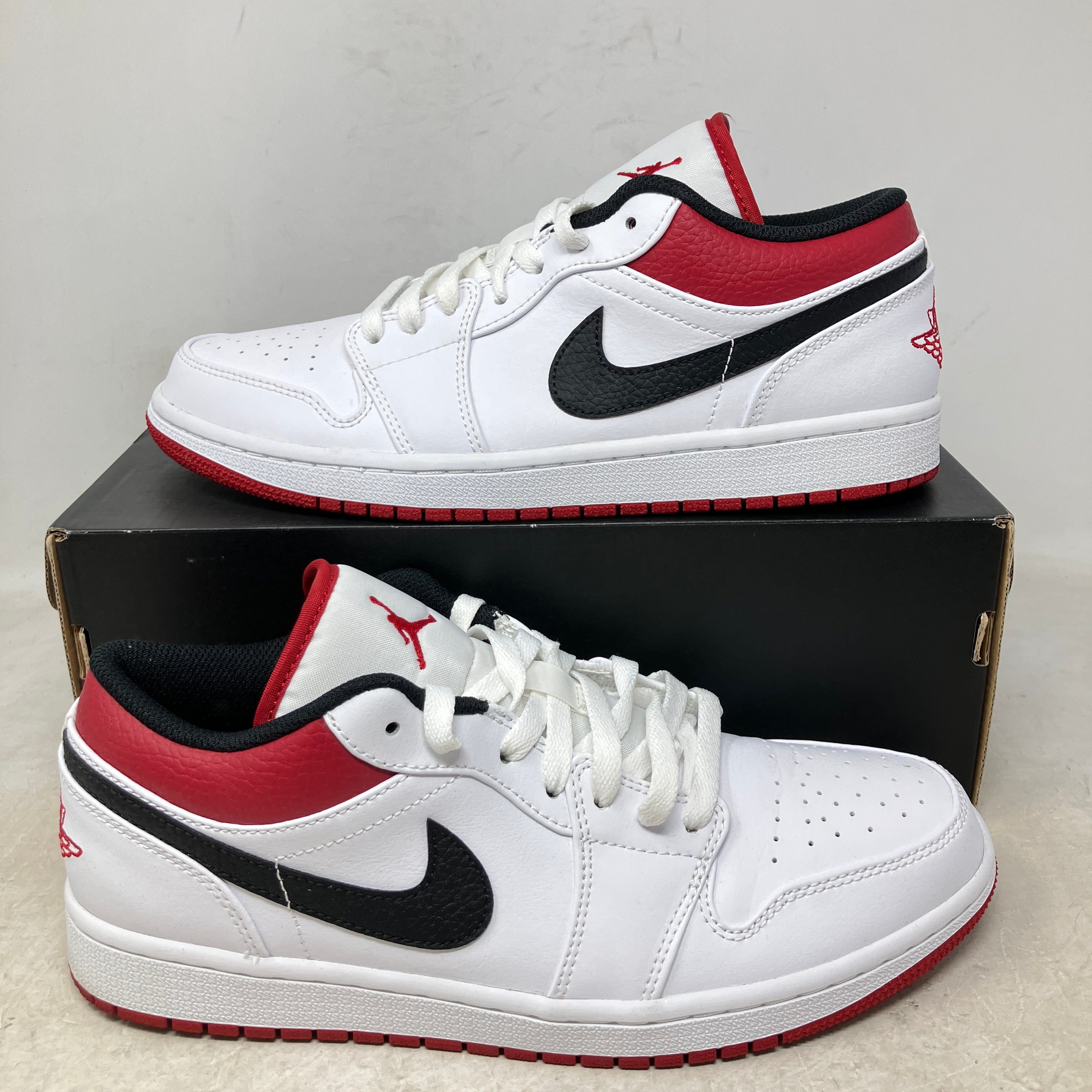 Jordan 1 Low White University Red Black