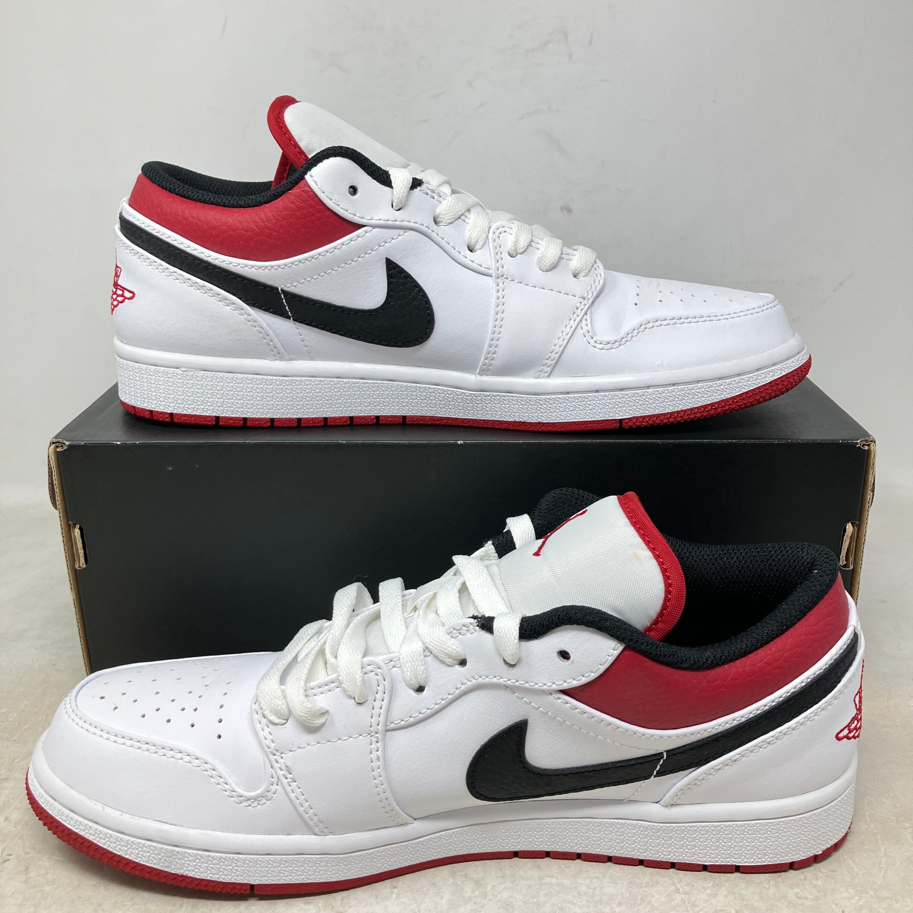 Jordan 1 Low White University Red Black