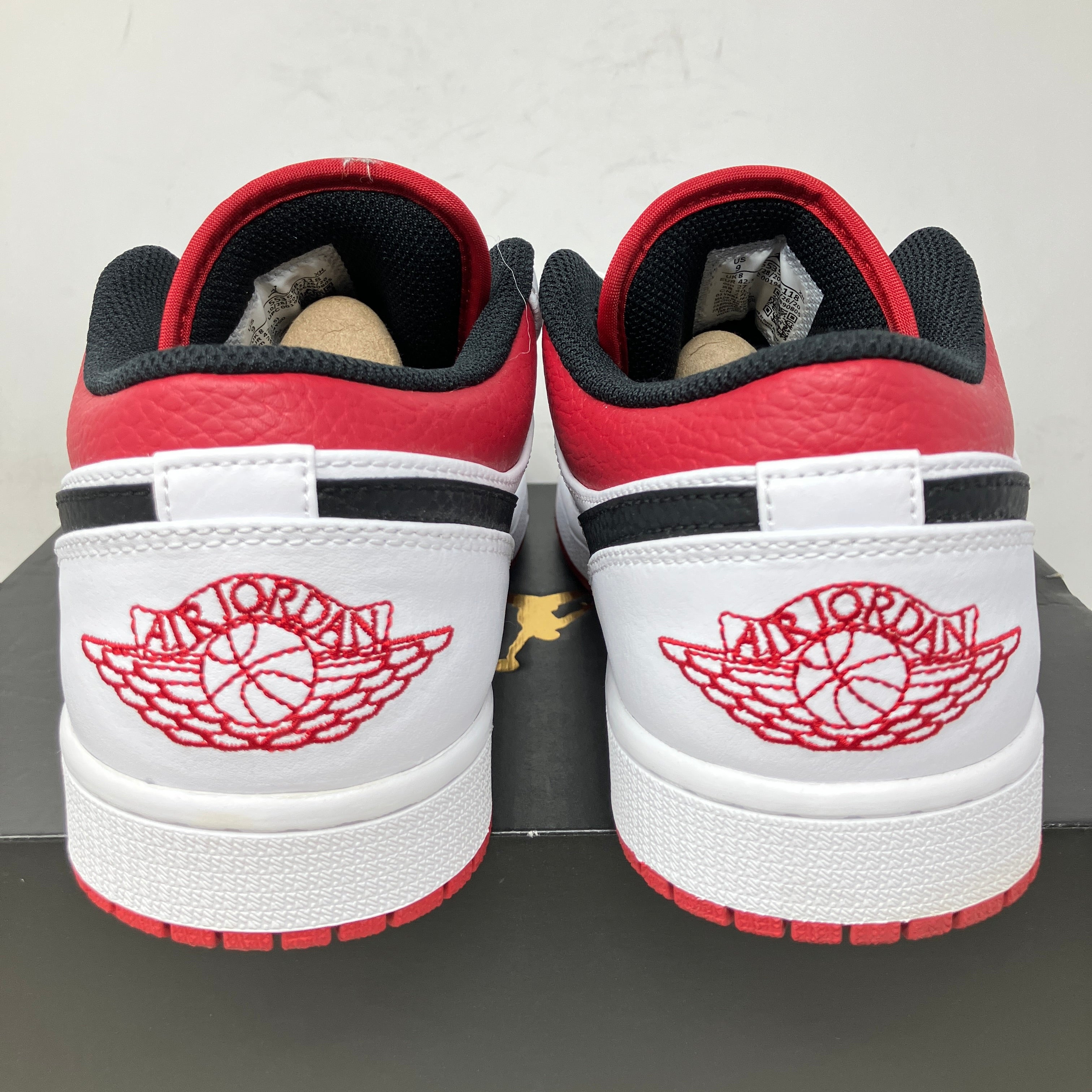 Jordan 1 Low White University Red Black