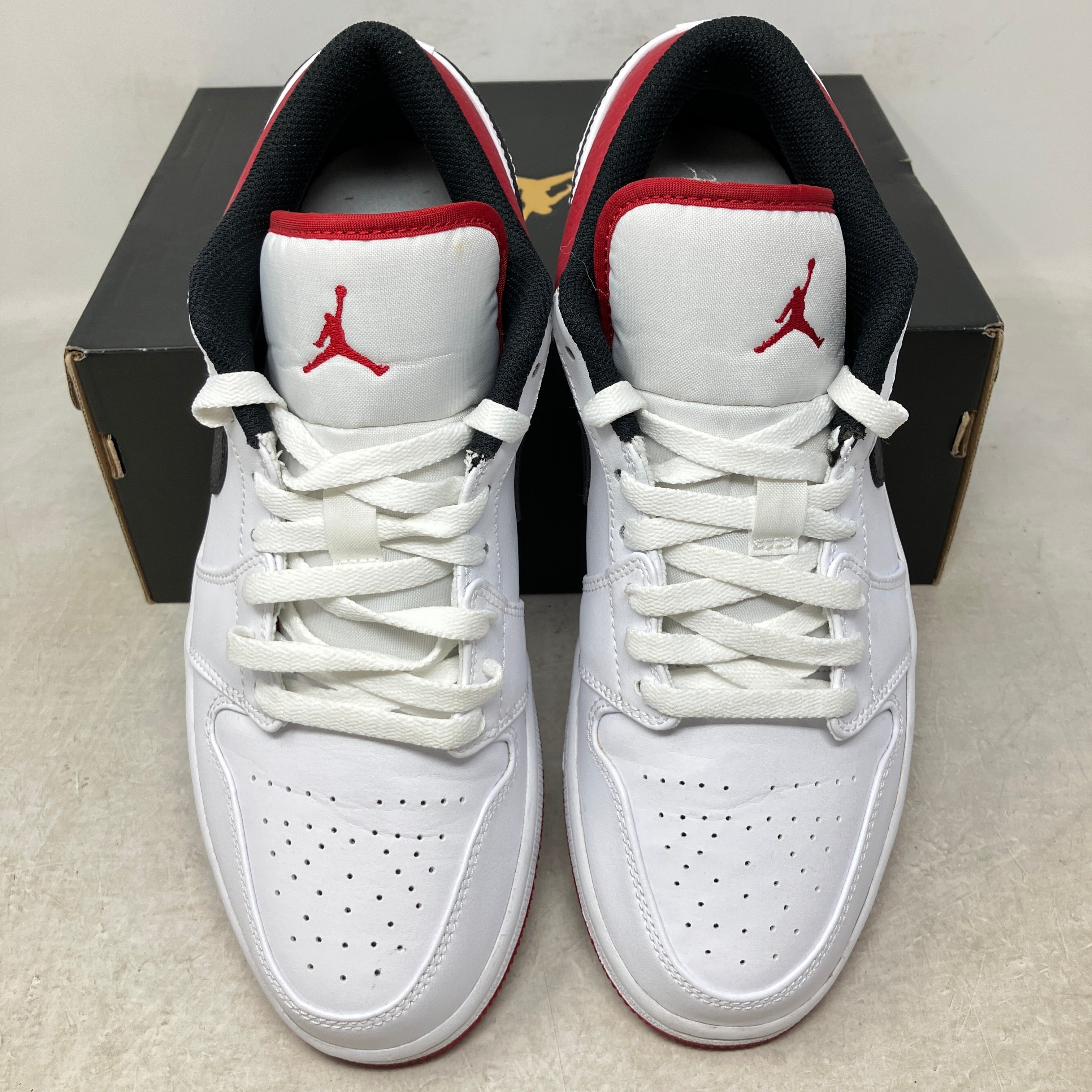 Jordan 1 Low White University Red Black