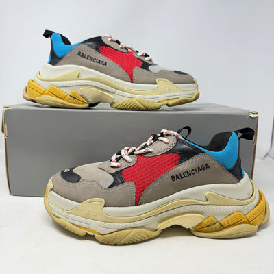 Balenciaga Triple S Grey Red Blue (Women's)