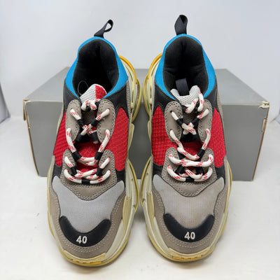 Balenciaga Triple S Grey Red Blue (Women's)