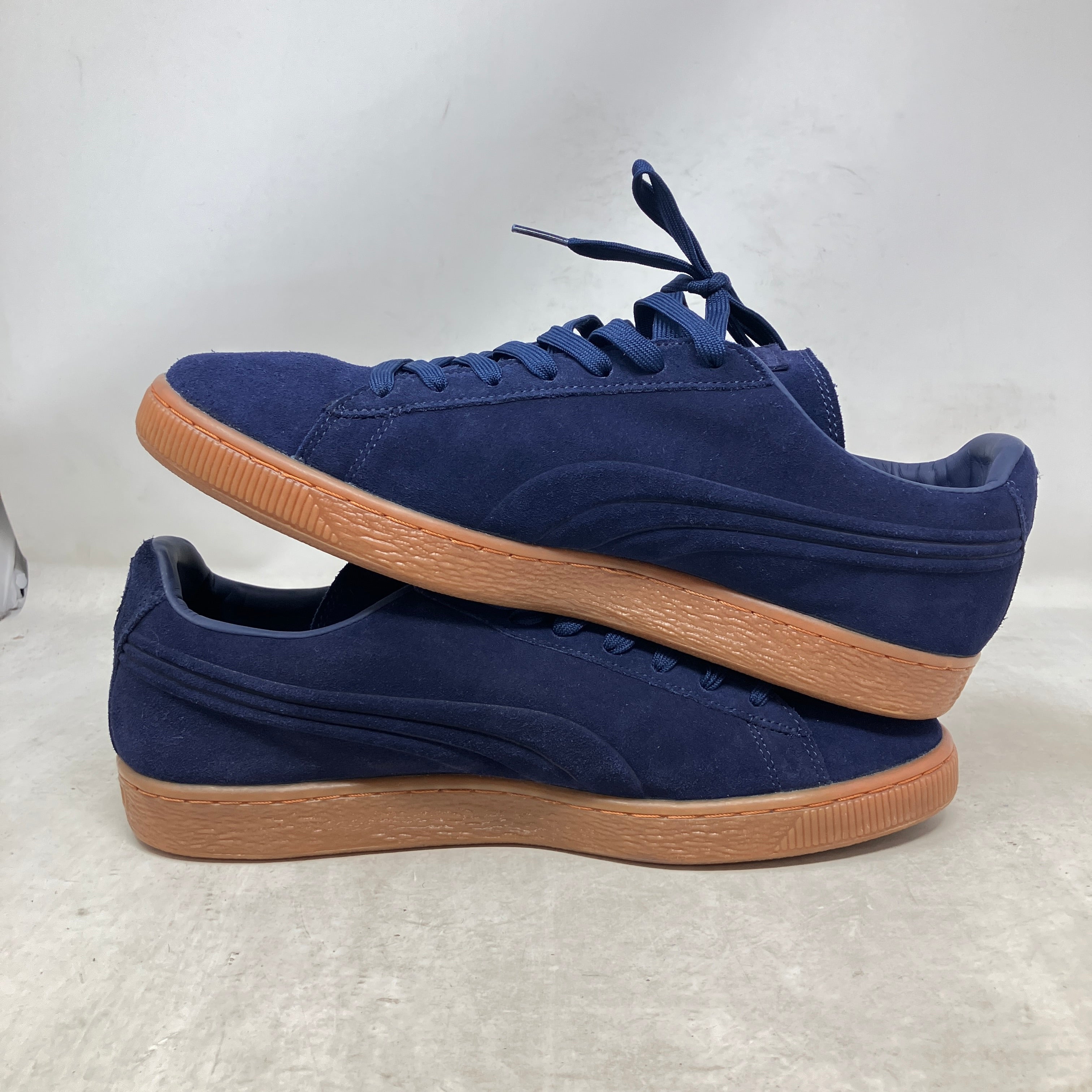 Puma Suede Dark Blue Tan