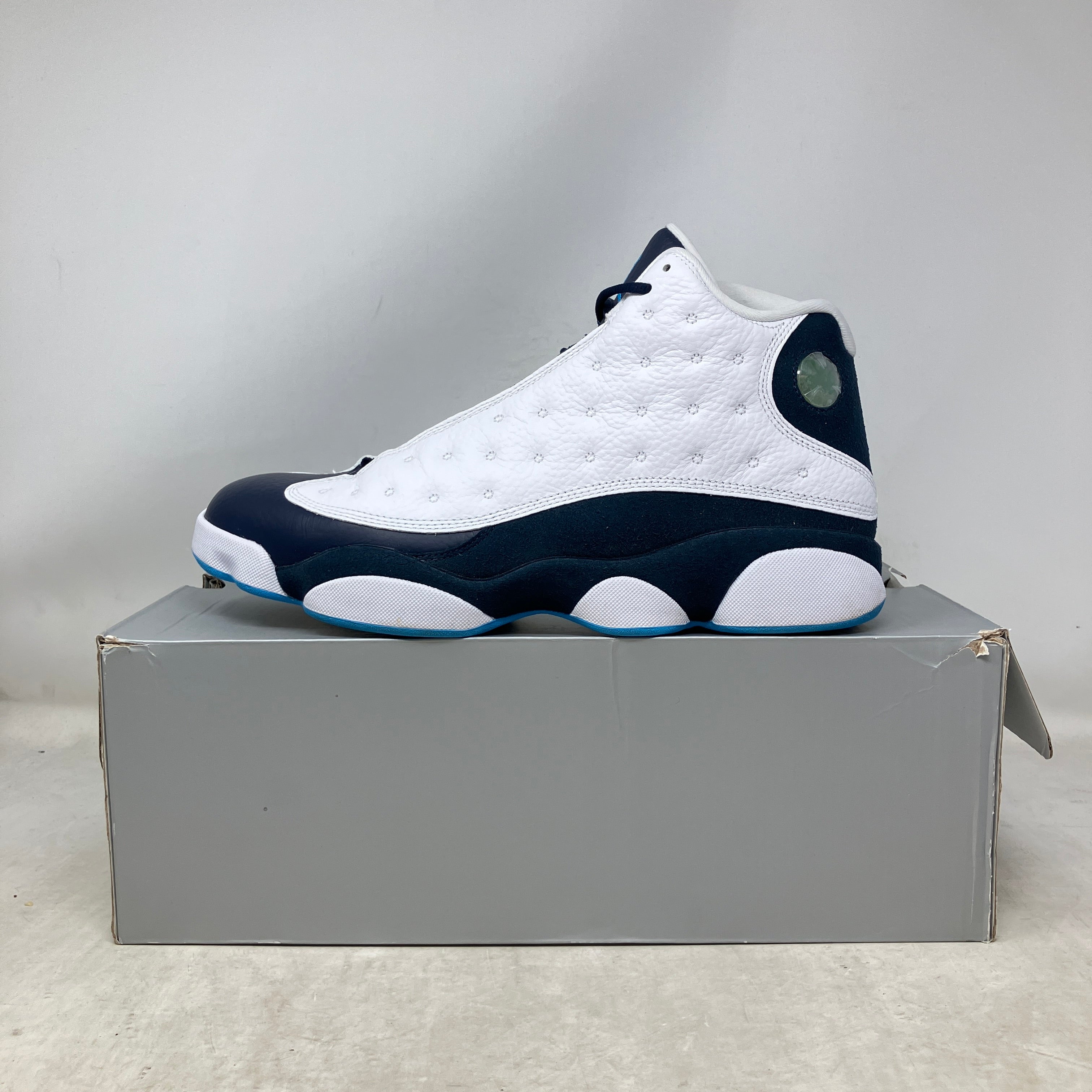 Jordan 13 Retro Obsidian Powder Blue White