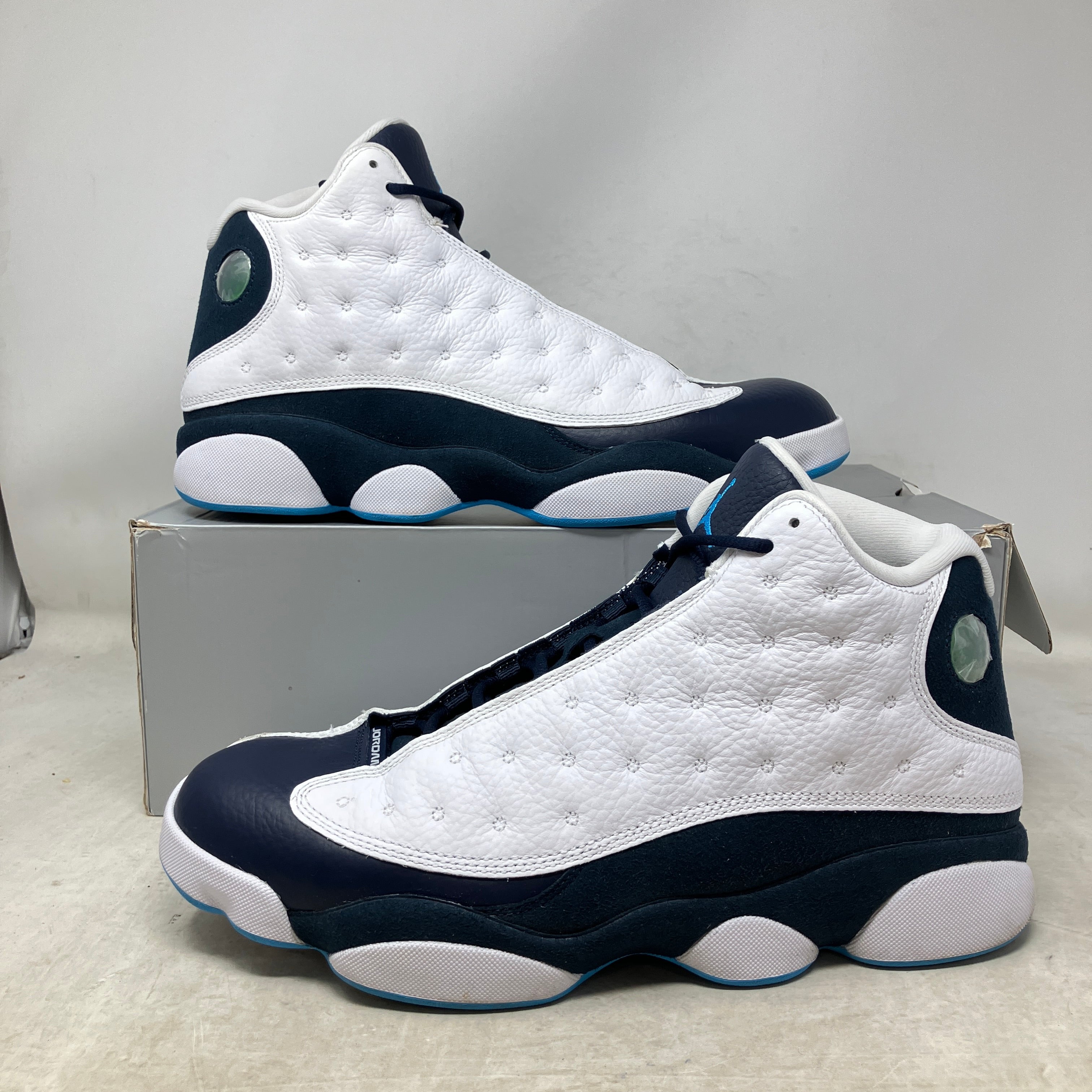 Jordan 13 Retro Obsidian Powder Blue White