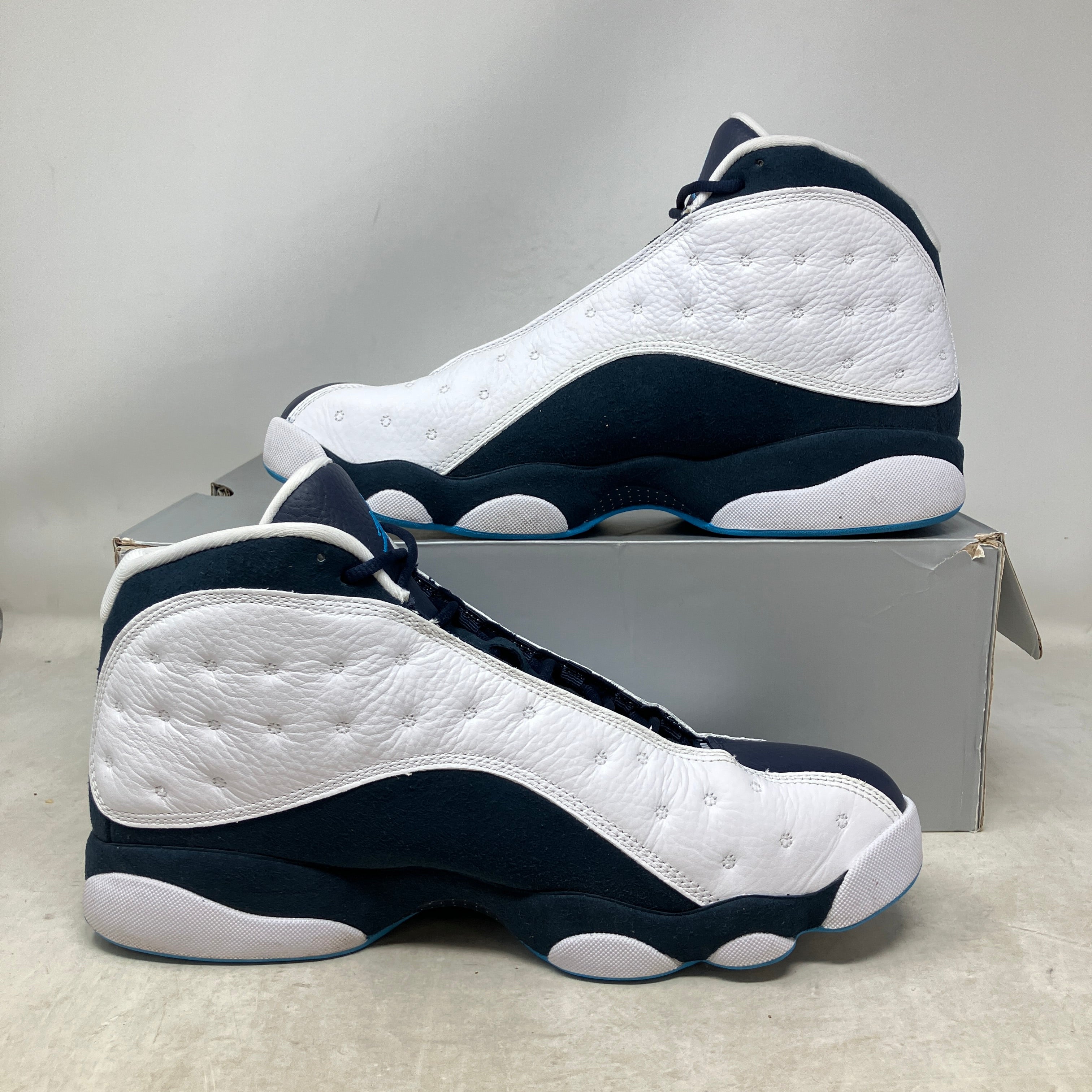 Jordan 13 Retro Obsidian Powder Blue White