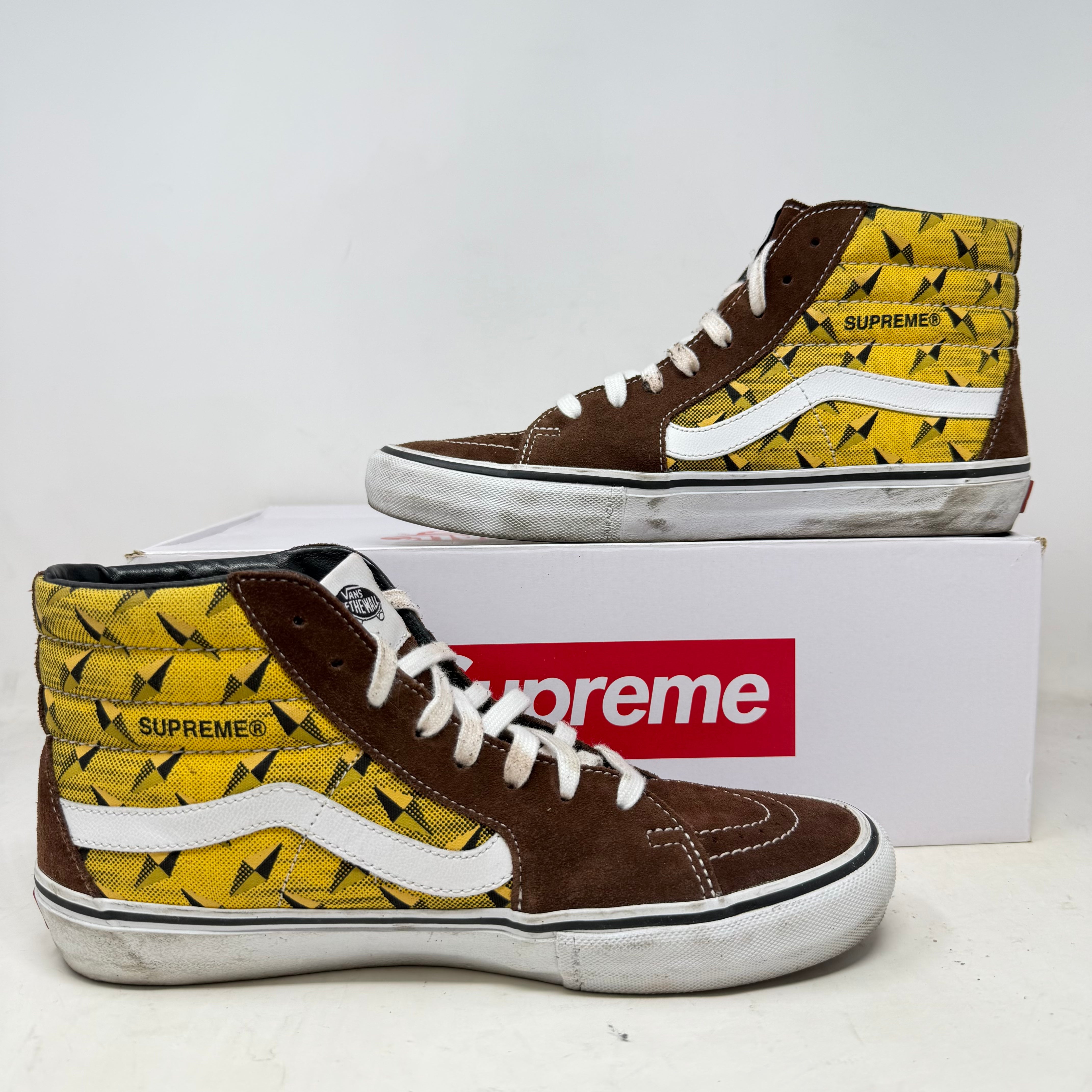 Vans Sk8-Hi Supreme Diamond Plate Brown