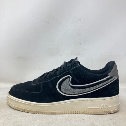 Nike Air Force 1 Low 3D Chenille Swoosh Black Cool Grey