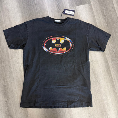 Kith x Batman Logo Vintage Tee Black