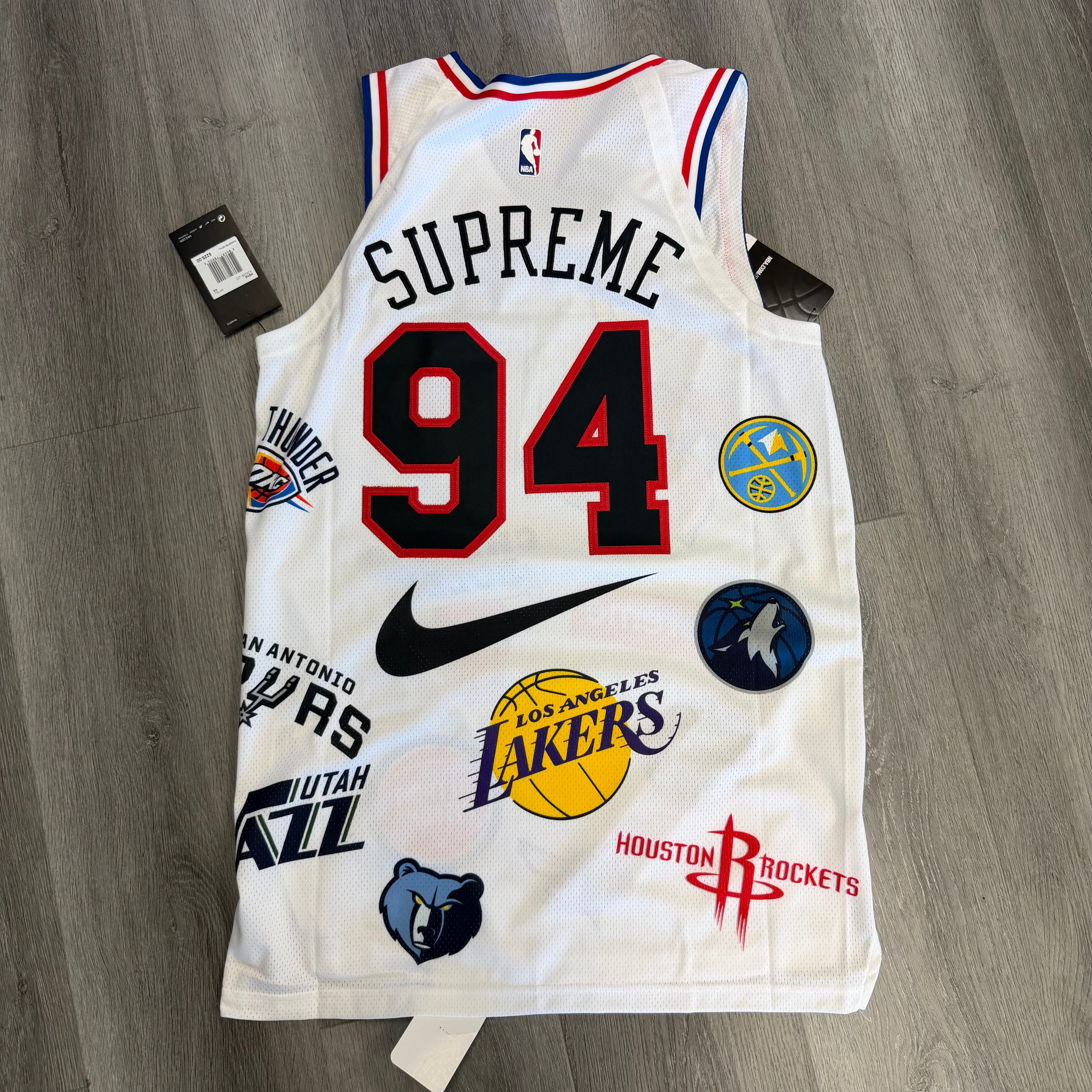 Supreme Nike/NBA Teams Authentic Jersey White