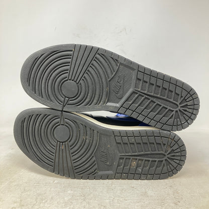 Jordan 1 Mid Hyper Royal Tumbled Leather