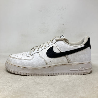 Nike Air Force 1 Low '07 White Black Pebbled Leather