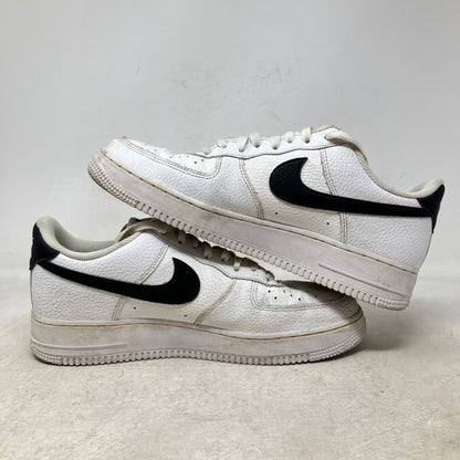 Nike Air Force 1 Low '07 White Black Pebbled Leather
