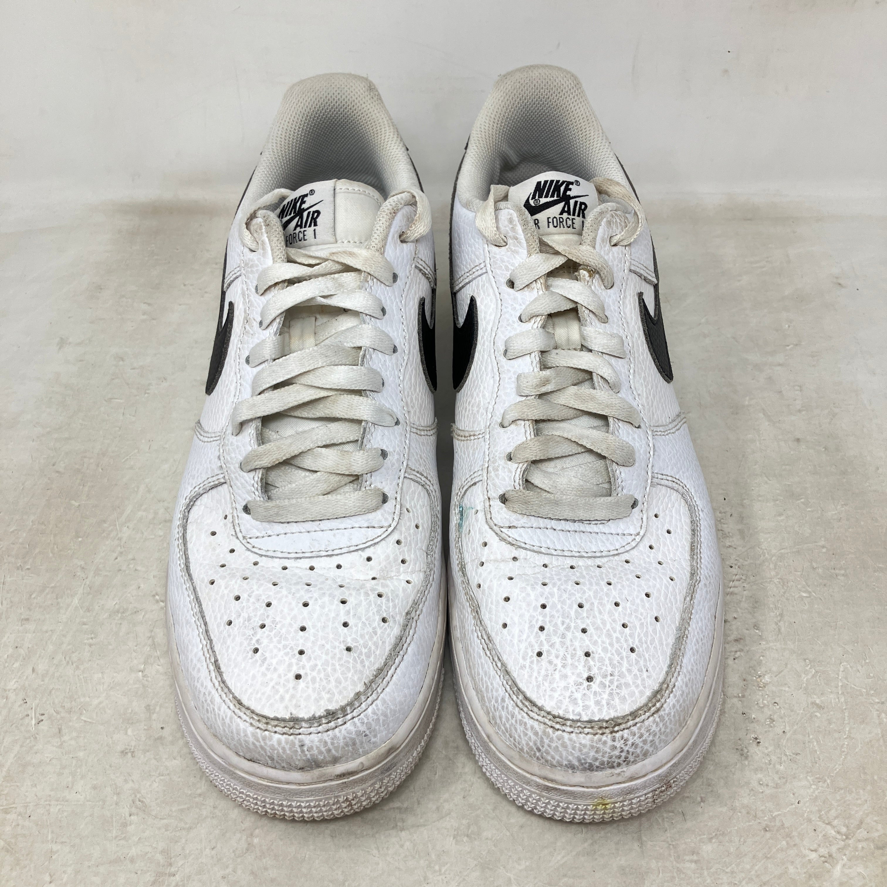 Nike Air Force 1 Low '07 White Black Pebbled Leather