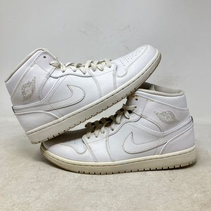 Jordan 1 Mid Triple White (2018)