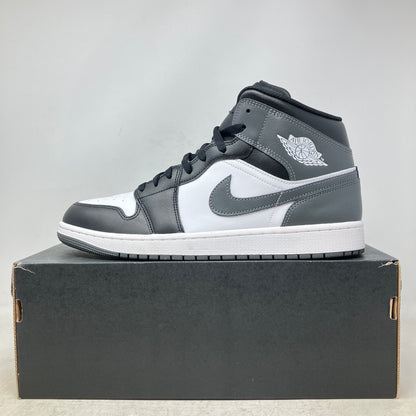 Jordan 1 Mid Black White Iron Grey