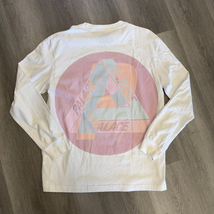Palace Multi P Long Sleeve Tee White