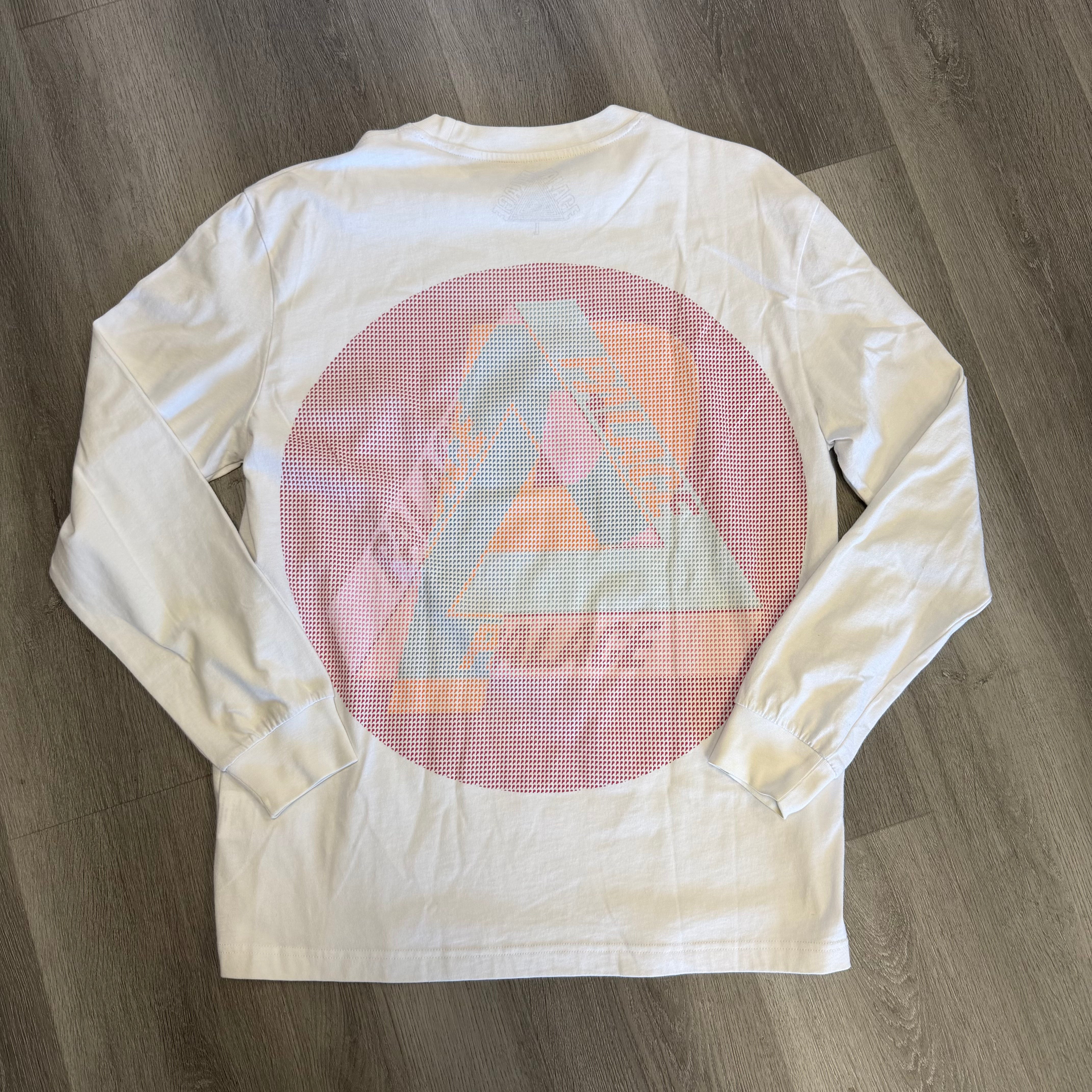 Palace Multi P Long Sleeve Tee White