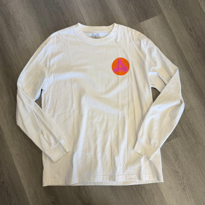 Palace Multi P Long Sleeve Tee White