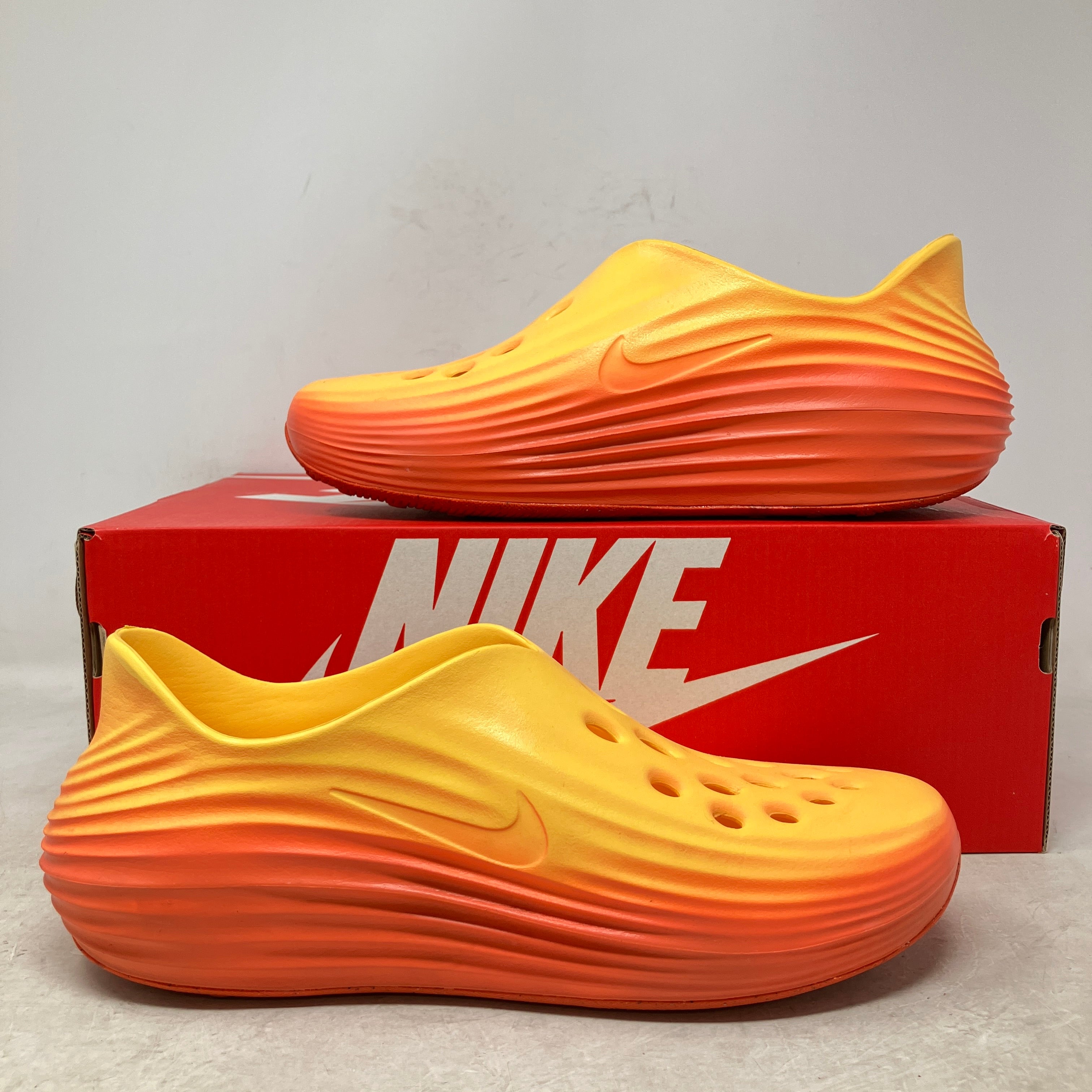 Nike ReactX Rejuven8 Topaz Gold Turf Orange Crimson