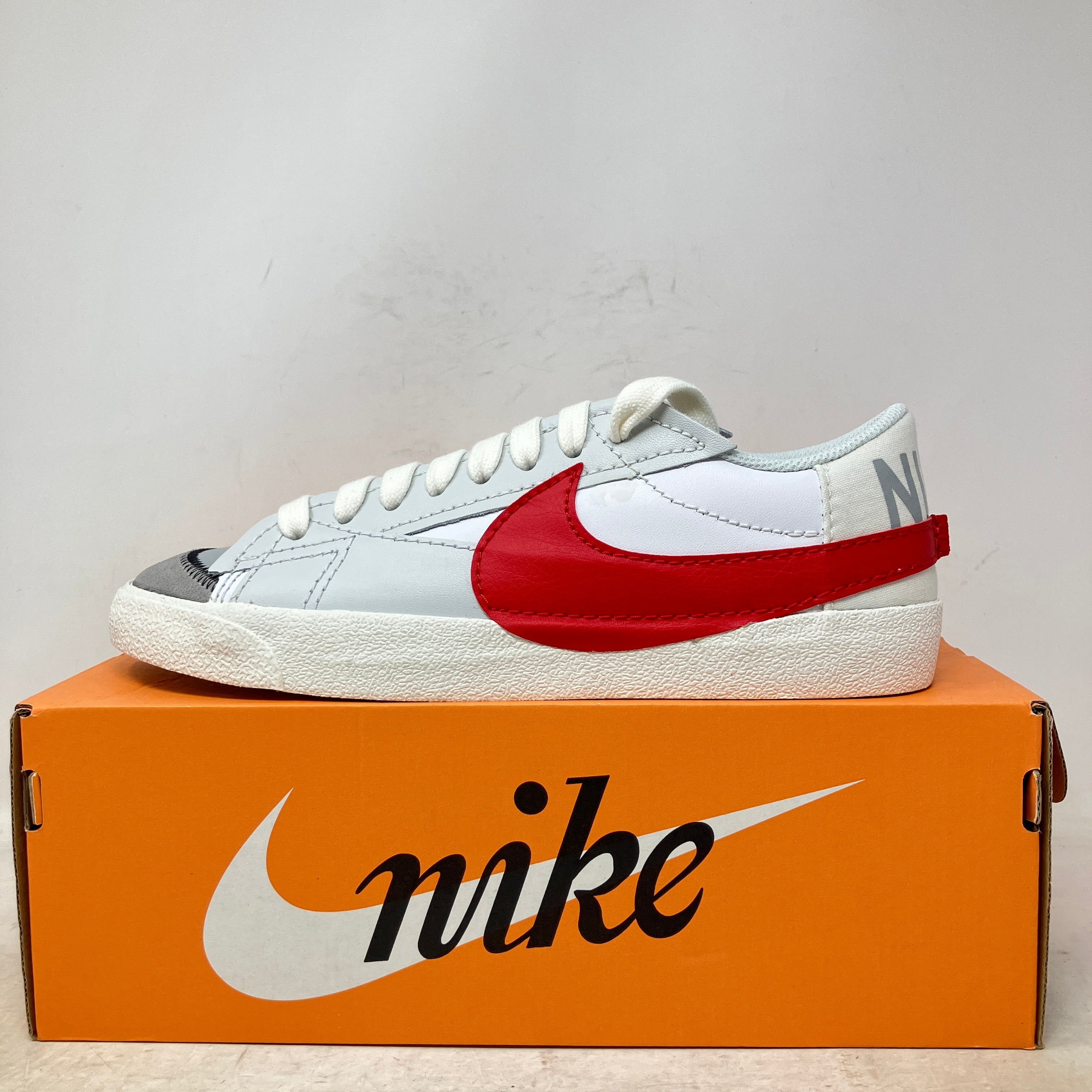Nike Blazer Low 77 Jumbo White Photon Dust Light Smoke Grey University Red