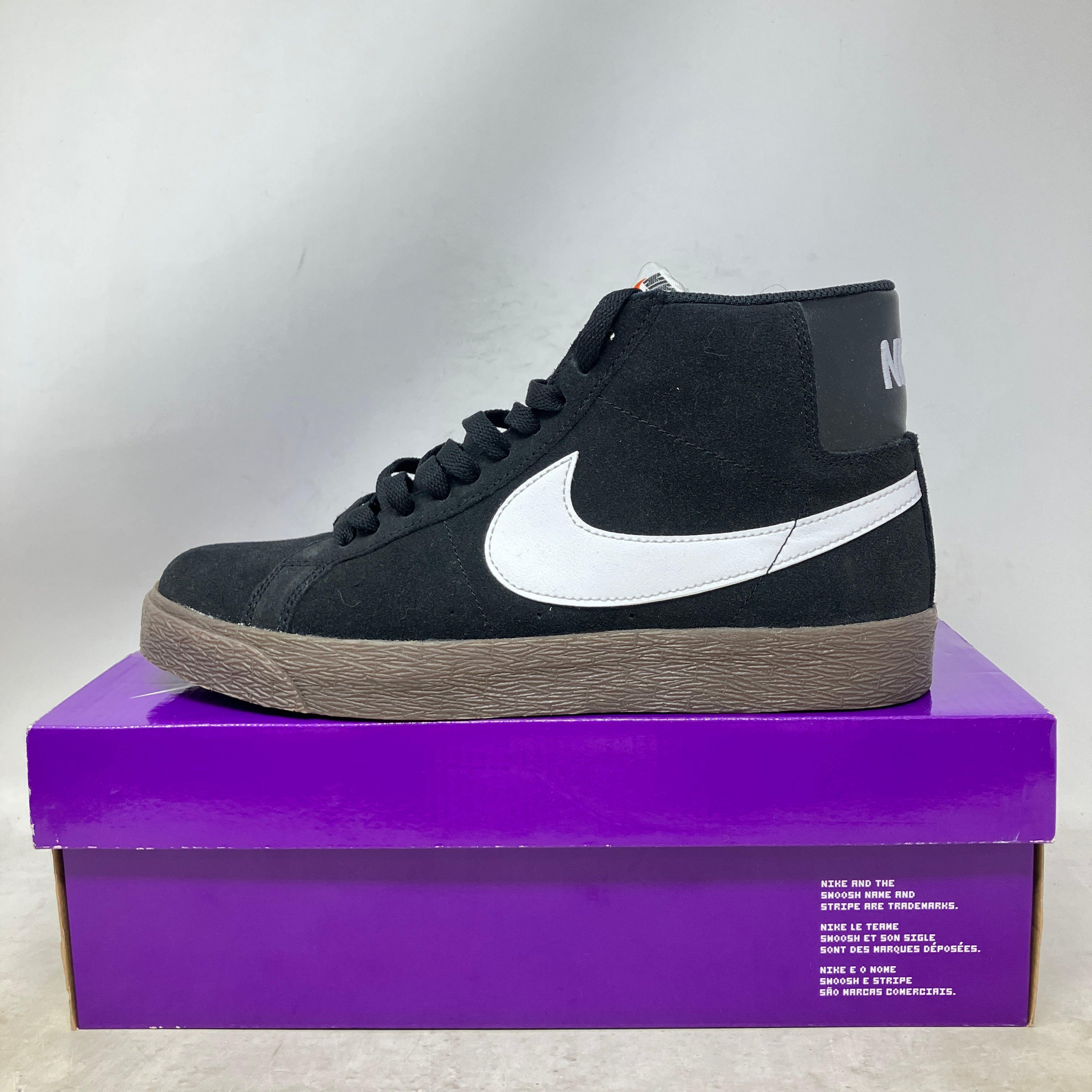 Nike SB Zoom Blazer Mid Black White Dark Gum