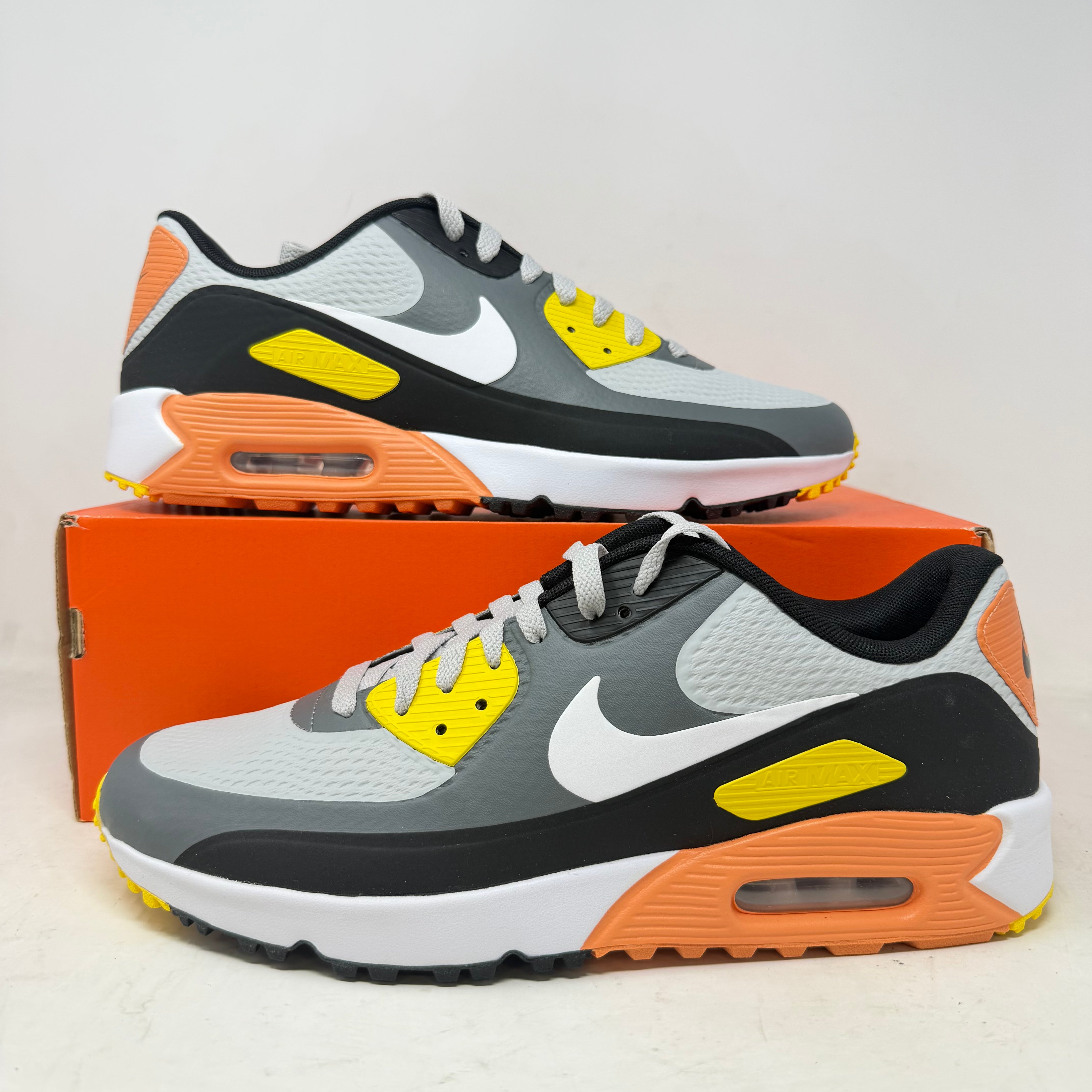 Nike Air Max 90 Golf Smoke Grey Black Orange