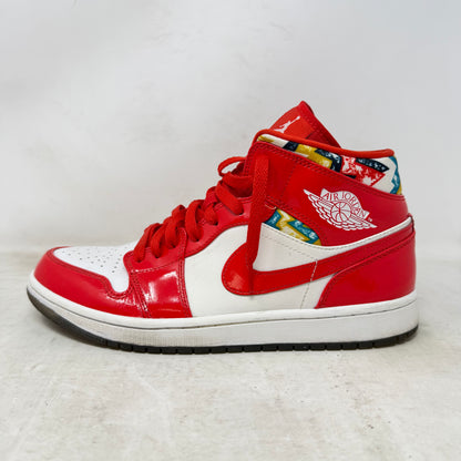 Jordan 1 Mid Barcelona Sweater Red Patent