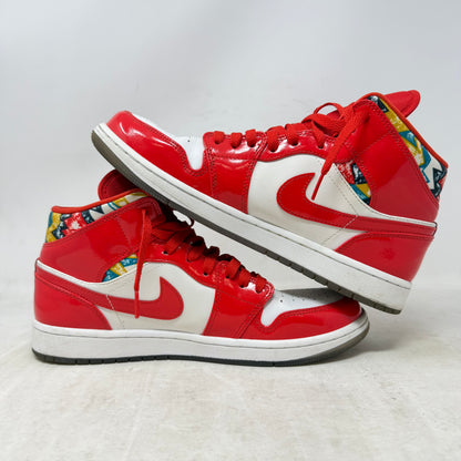 Jordan 1 Mid Barcelona Sweater Red Patent