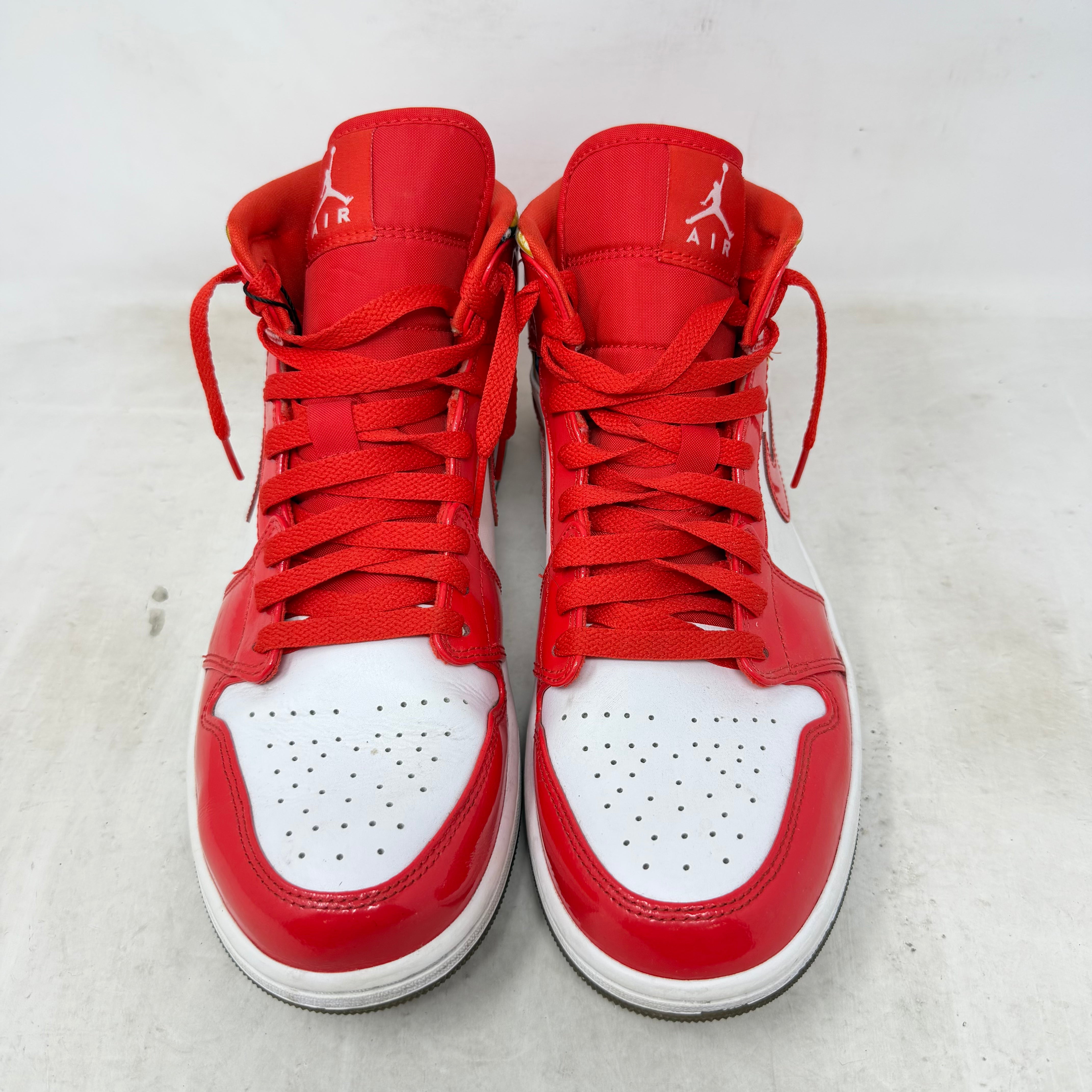 Jordan 1 Mid Barcelona Sweater Red Patent