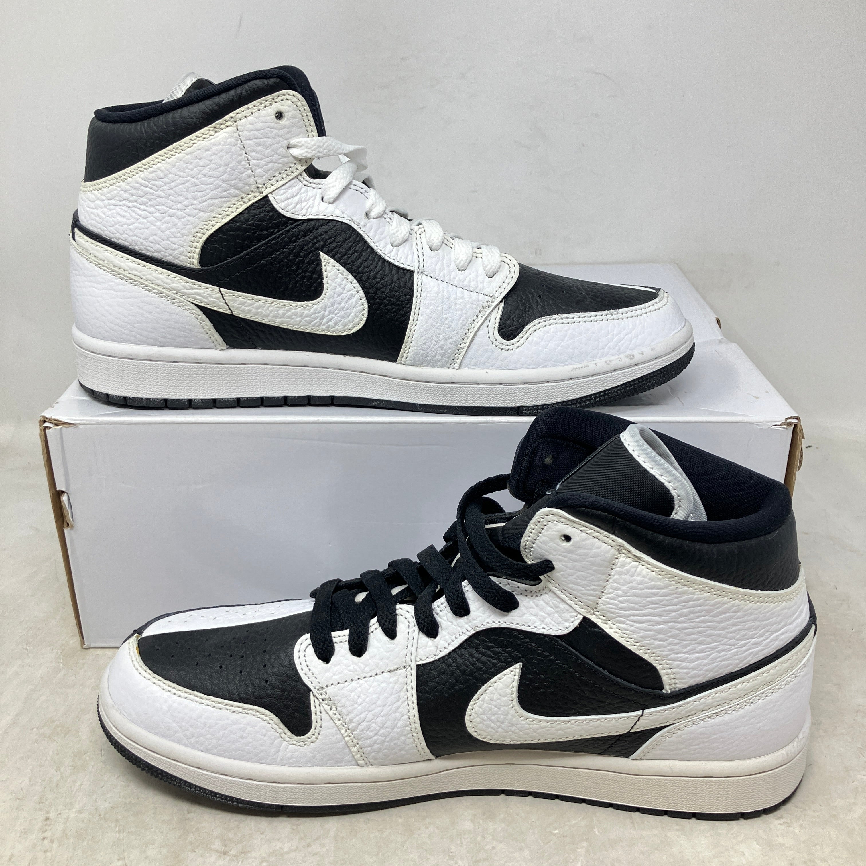 Jordan 1 Mid Split Black White (Women's)