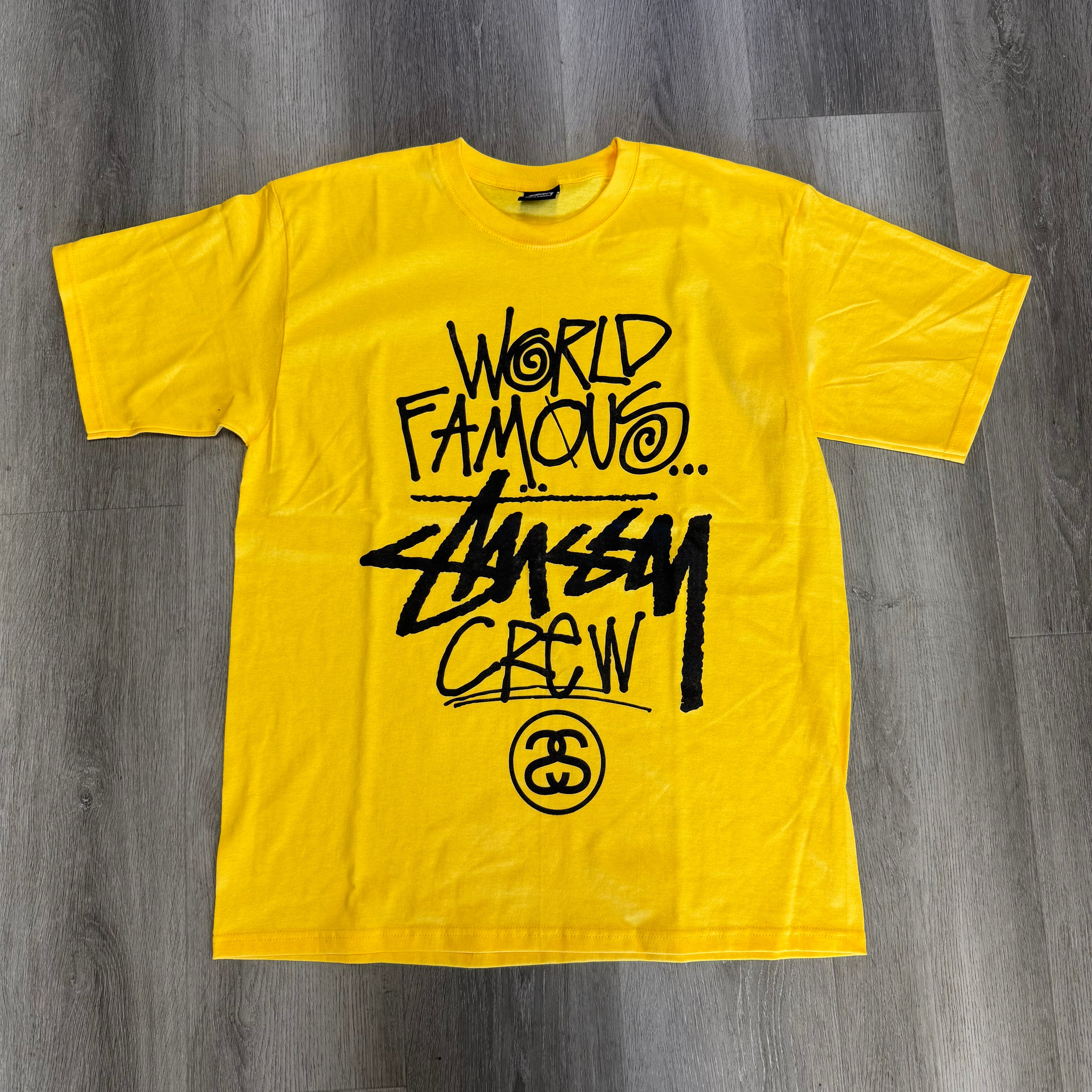 Stussy World Famous Crew Tee Yellow