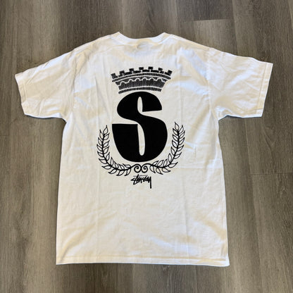 Stussy Crown Brand Tee White