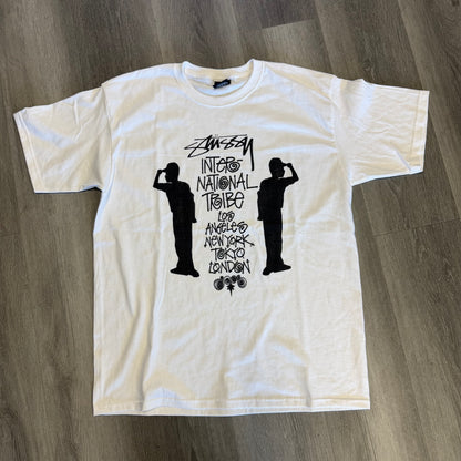Stussy Tribe Stack Tee White