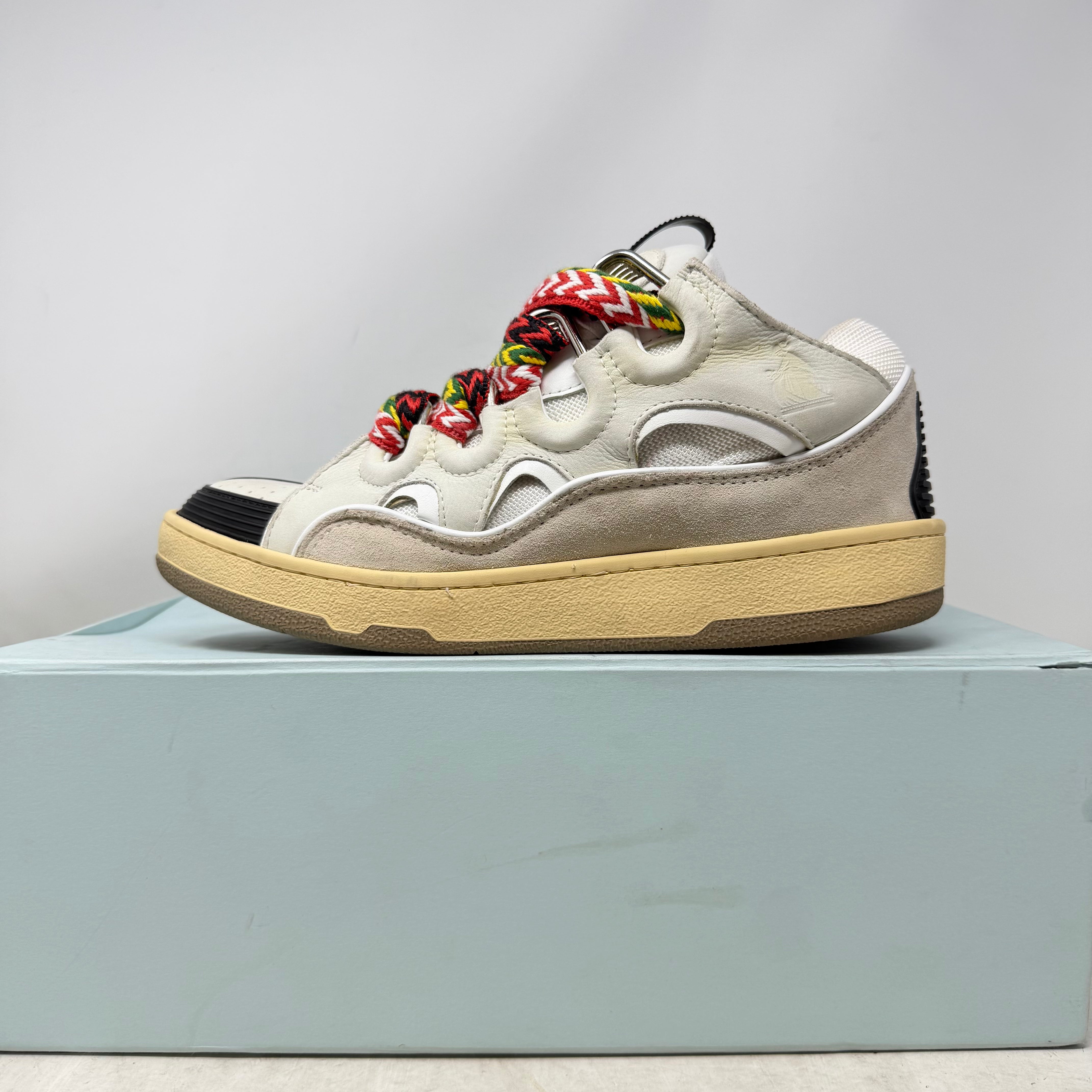 Lanvin Leather Curb White Ivory