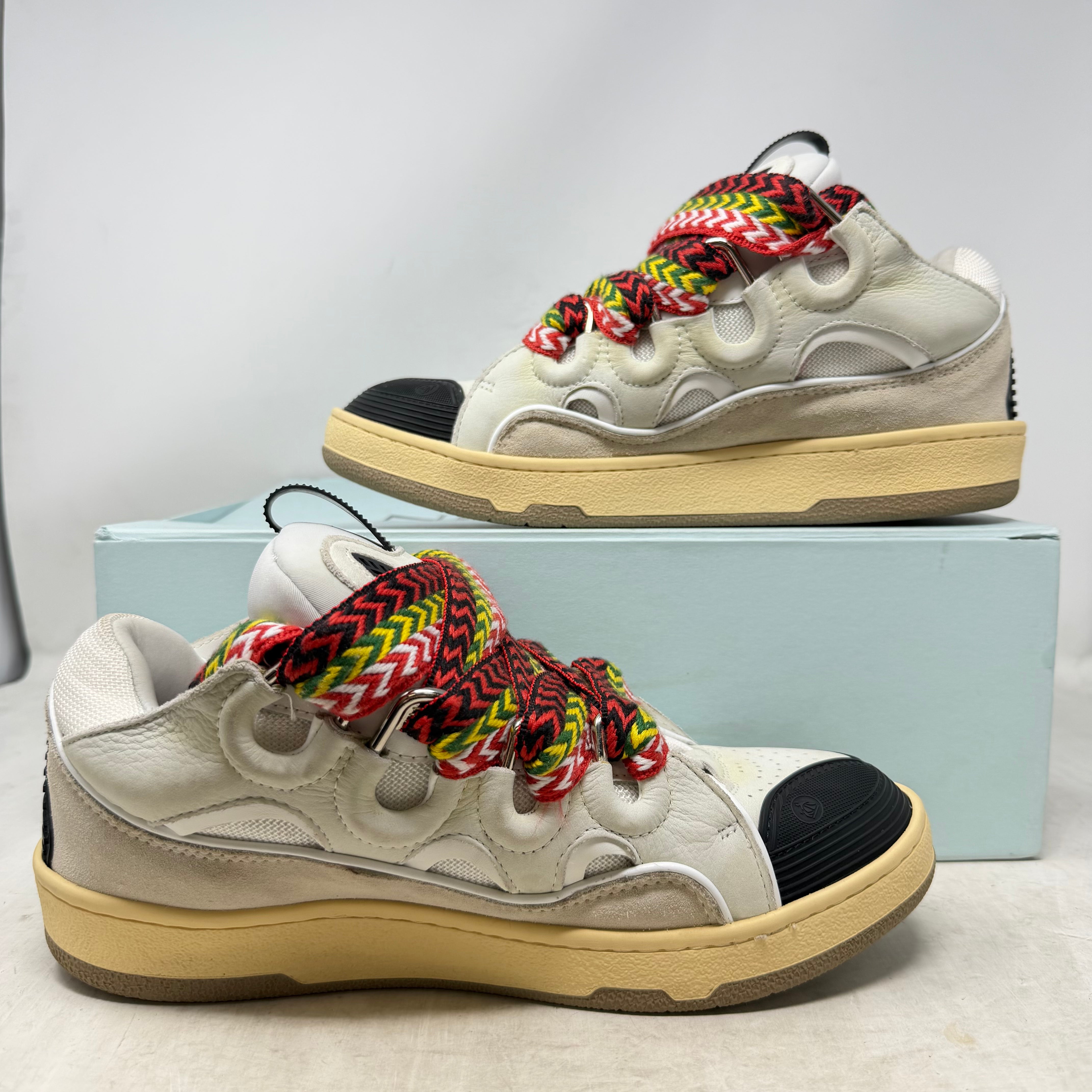 Lanvin Leather Curb White Ivory