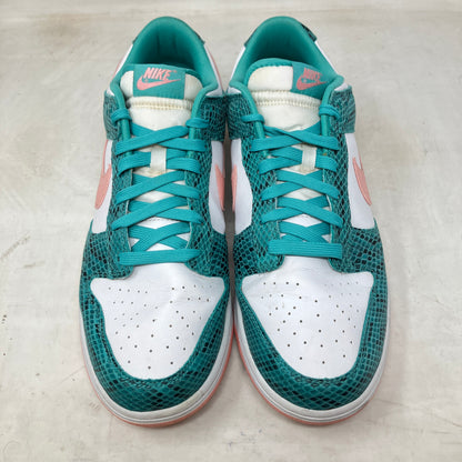 Nike Dunk Low Snakeskin Washed Teal Bleached Coral