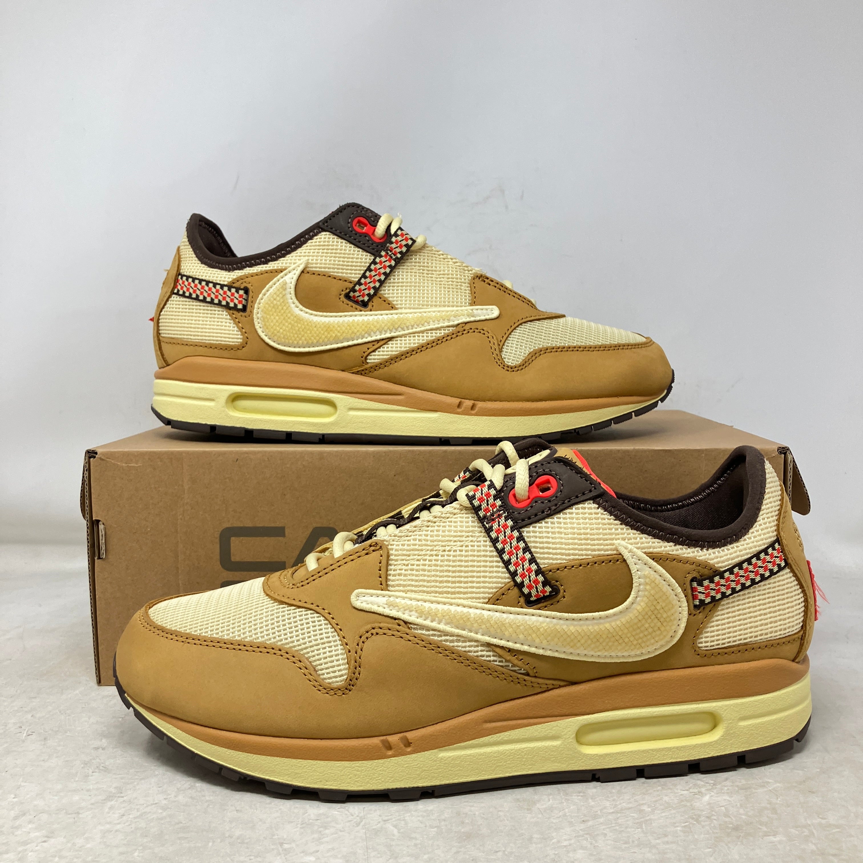 Nike Air Max 1 Travis Scott Cactus Jack Wheat Lemon Drop