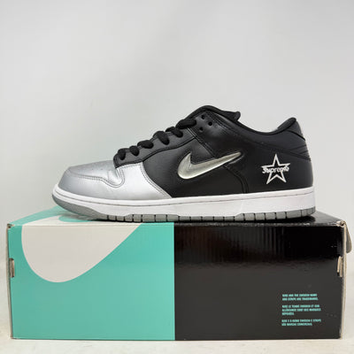 Nike SB Dunk Low Supreme Jewel Swoosh Silver