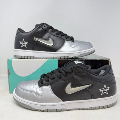 Nike SB Dunk Low Supreme Jewel Swoosh Silver