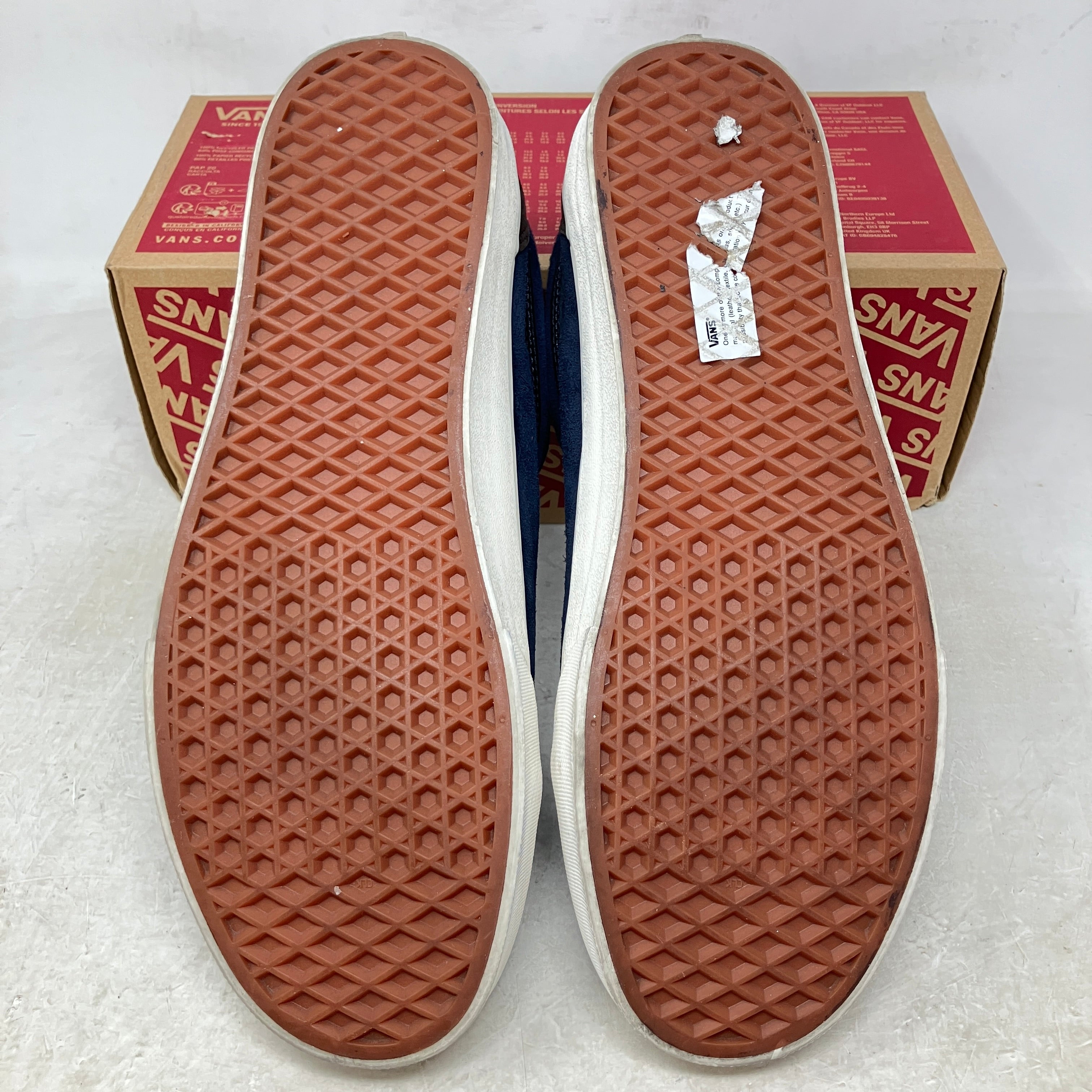Vans Old Skool Pig Suede Plaid Brown Navy