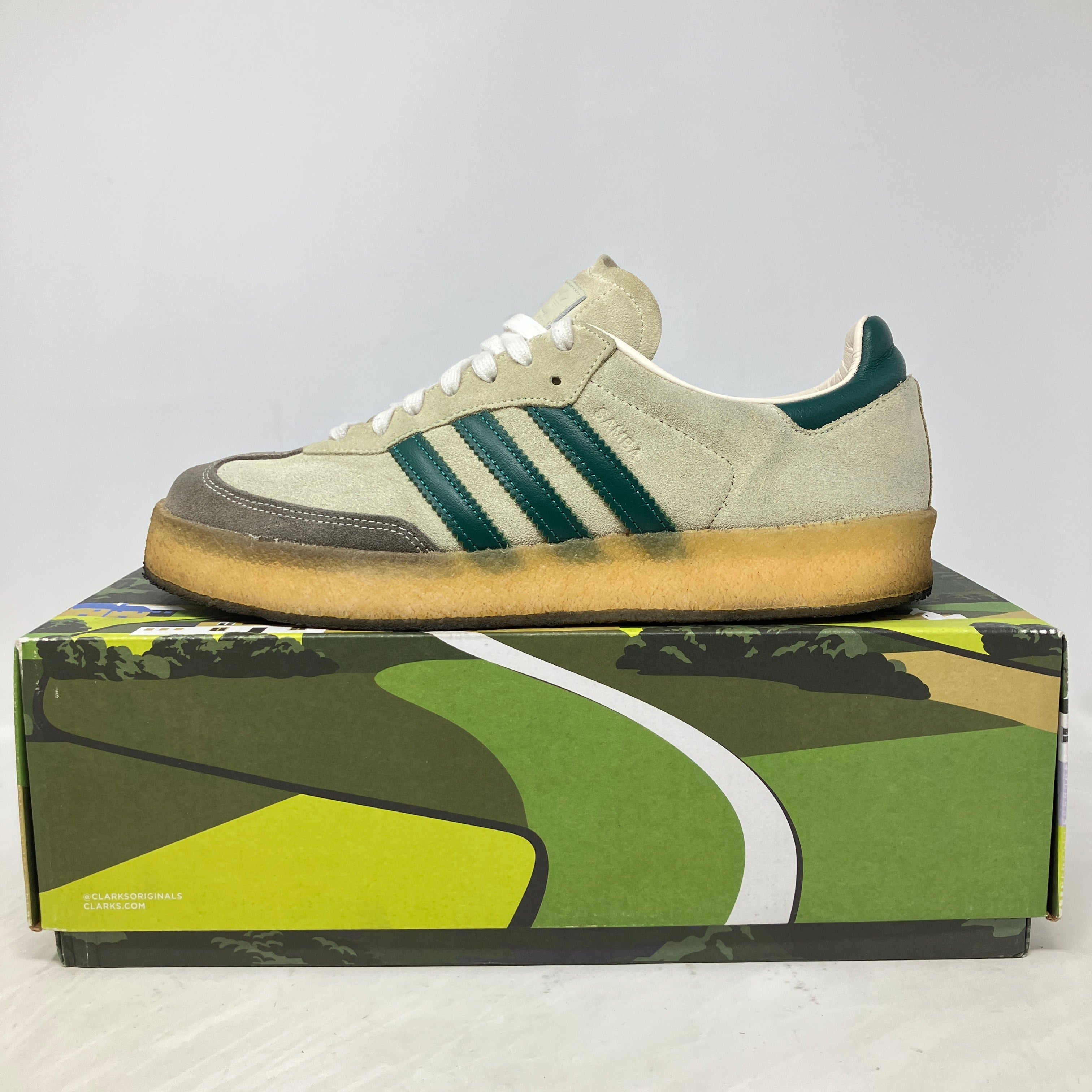 adidas Clarks 8th Street Samba by Ronnie Fieg Chalk White Green