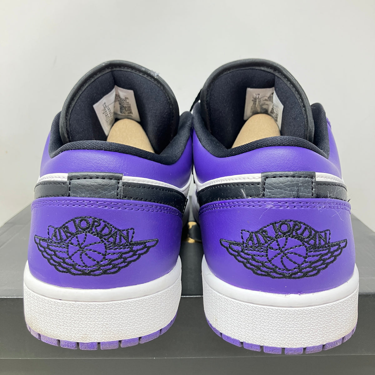 Jordan 1 Low Court Purple White