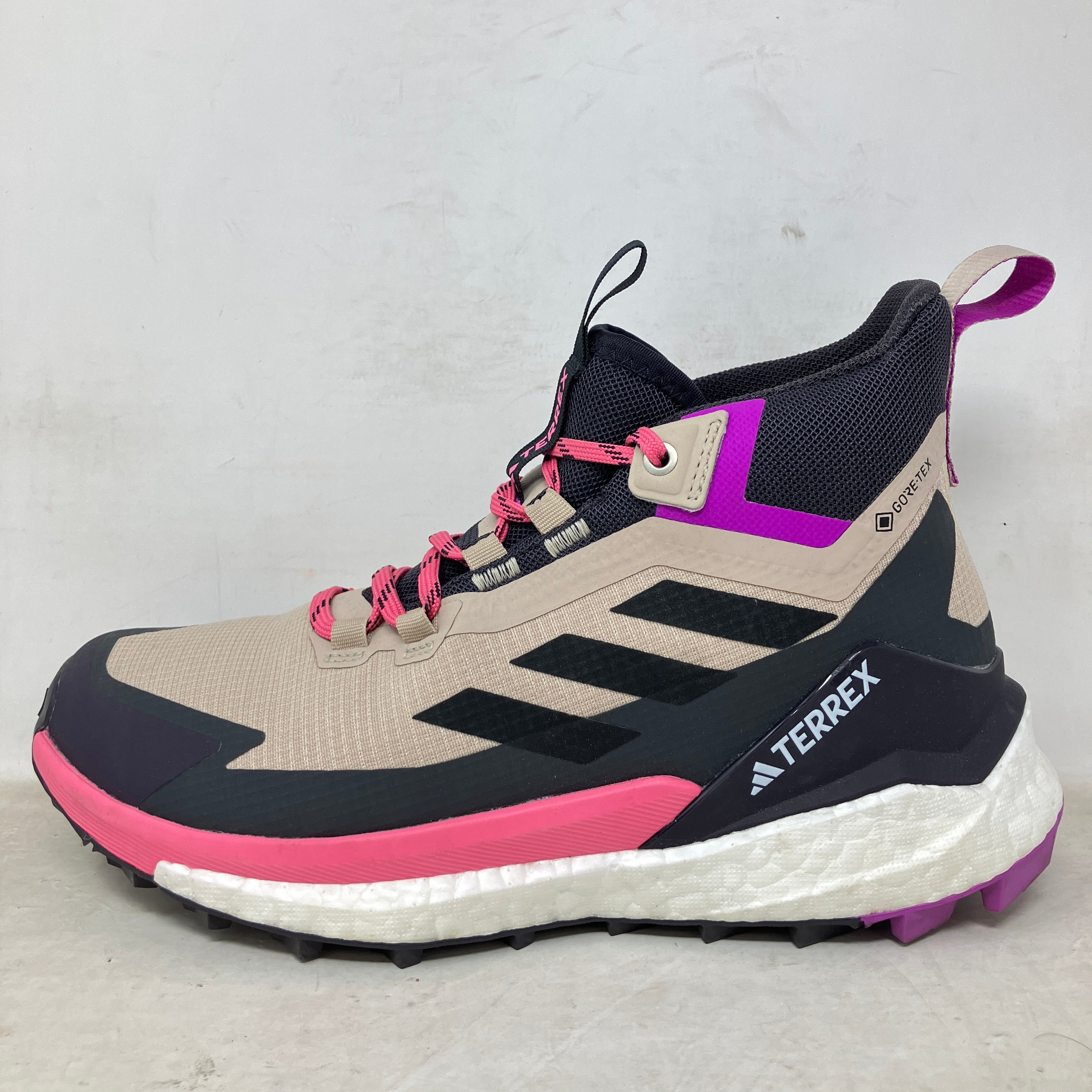 adidas Terrex Free Hiker 2.0 Gore-Tex Wonder Beige Pink Fusion Aurora Black (Women's)