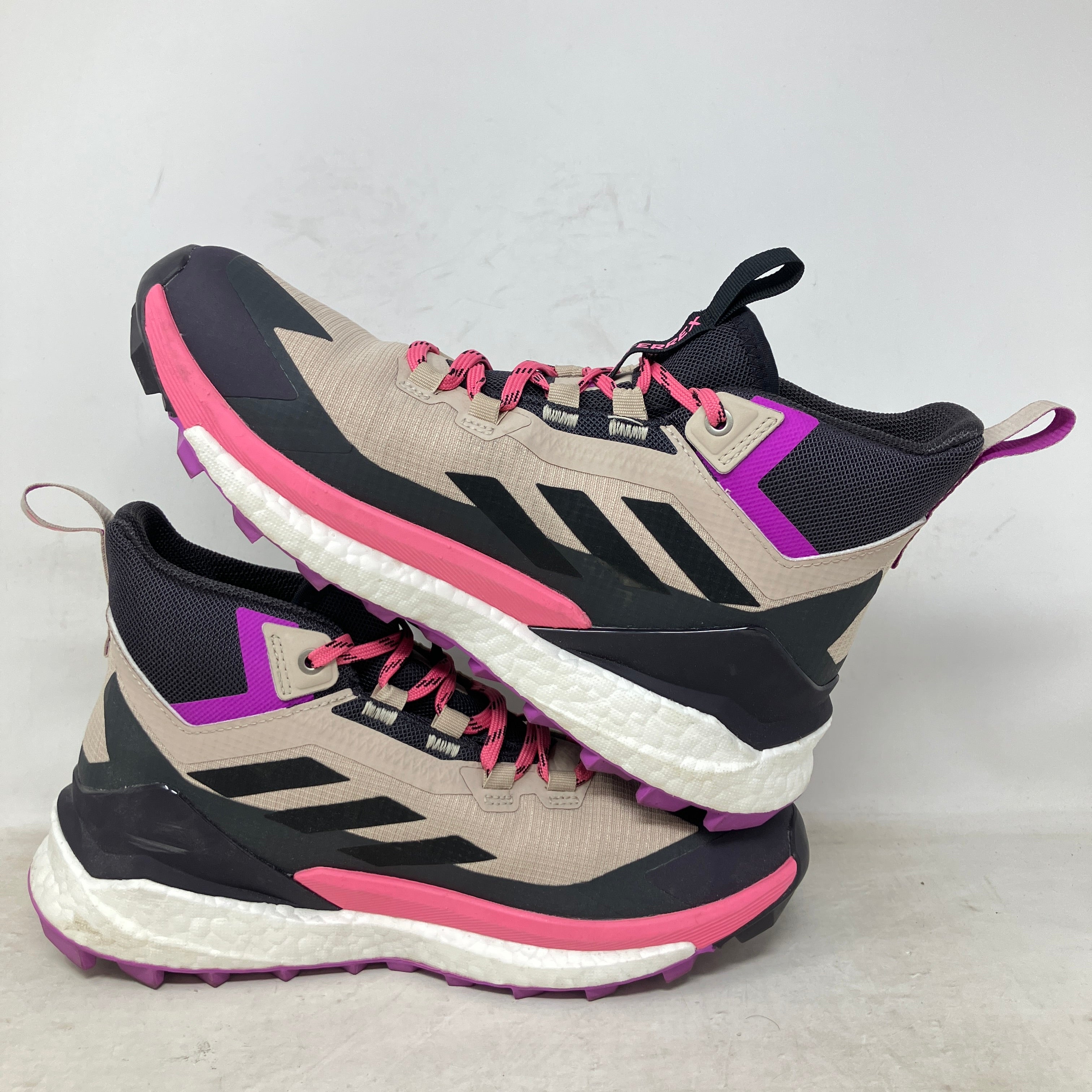 adidas Terrex Free Hiker 2.0 Gore-Tex Wonder Beige Pink Fusion Aurora Black (Women's)