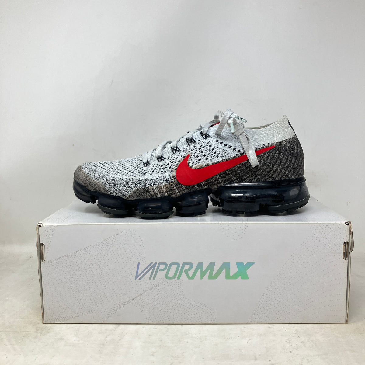 Nike Air VaporMax Platinum Red Black