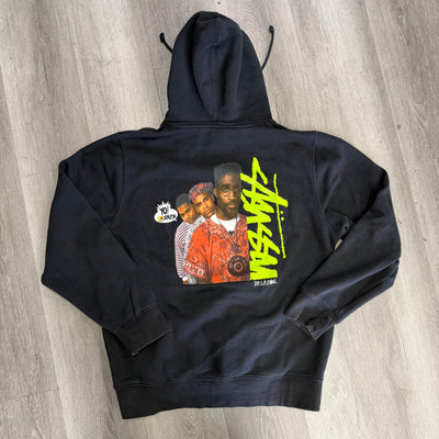 Stussy De la Soul Yo MTV Raps Hoodie Black