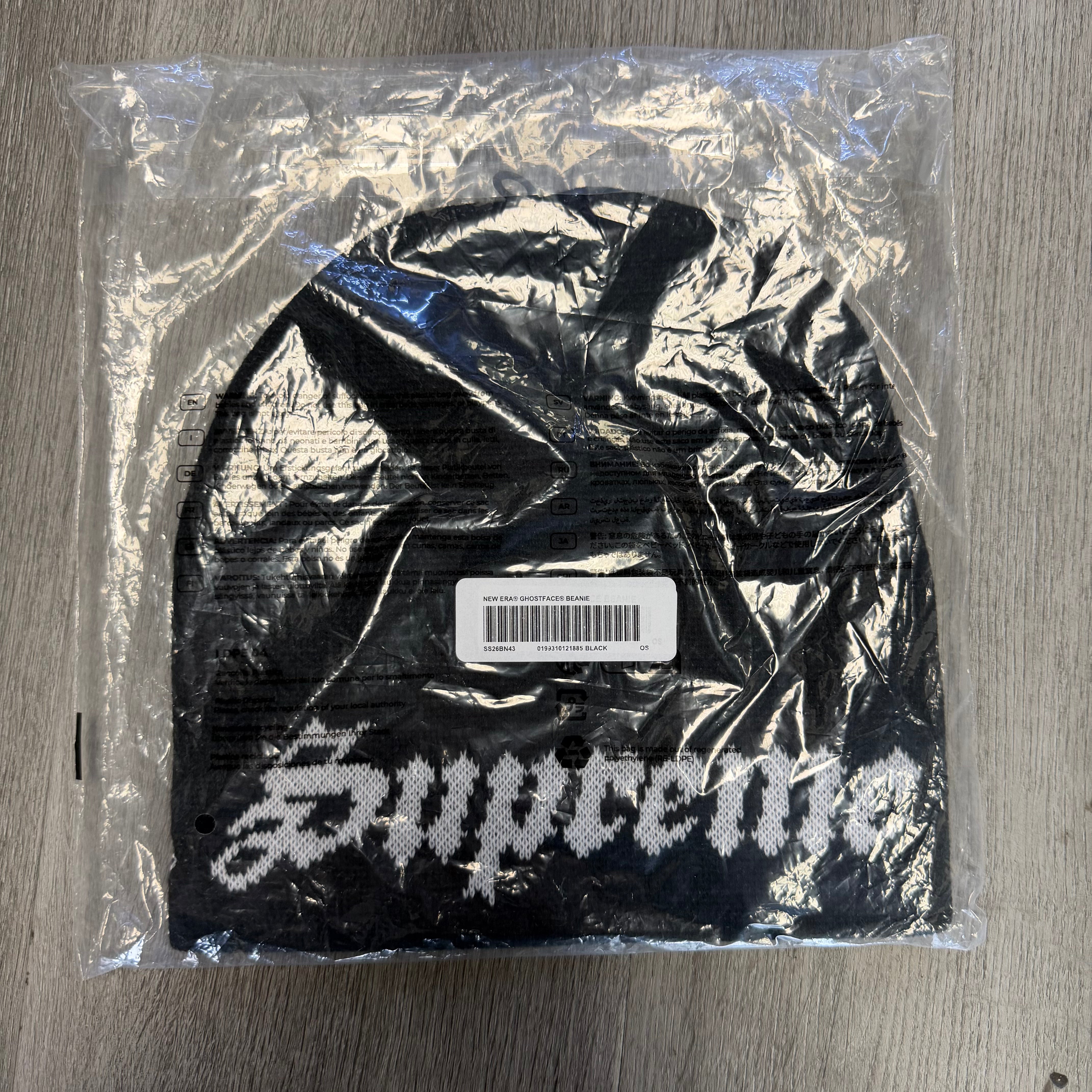 Supreme New Era Ghostface Beanie Black